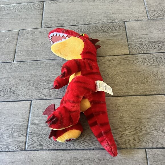 Build A Bear Red Raptor Dinosaur Plush Stuffed Animal 16” - Picture 3 of 8